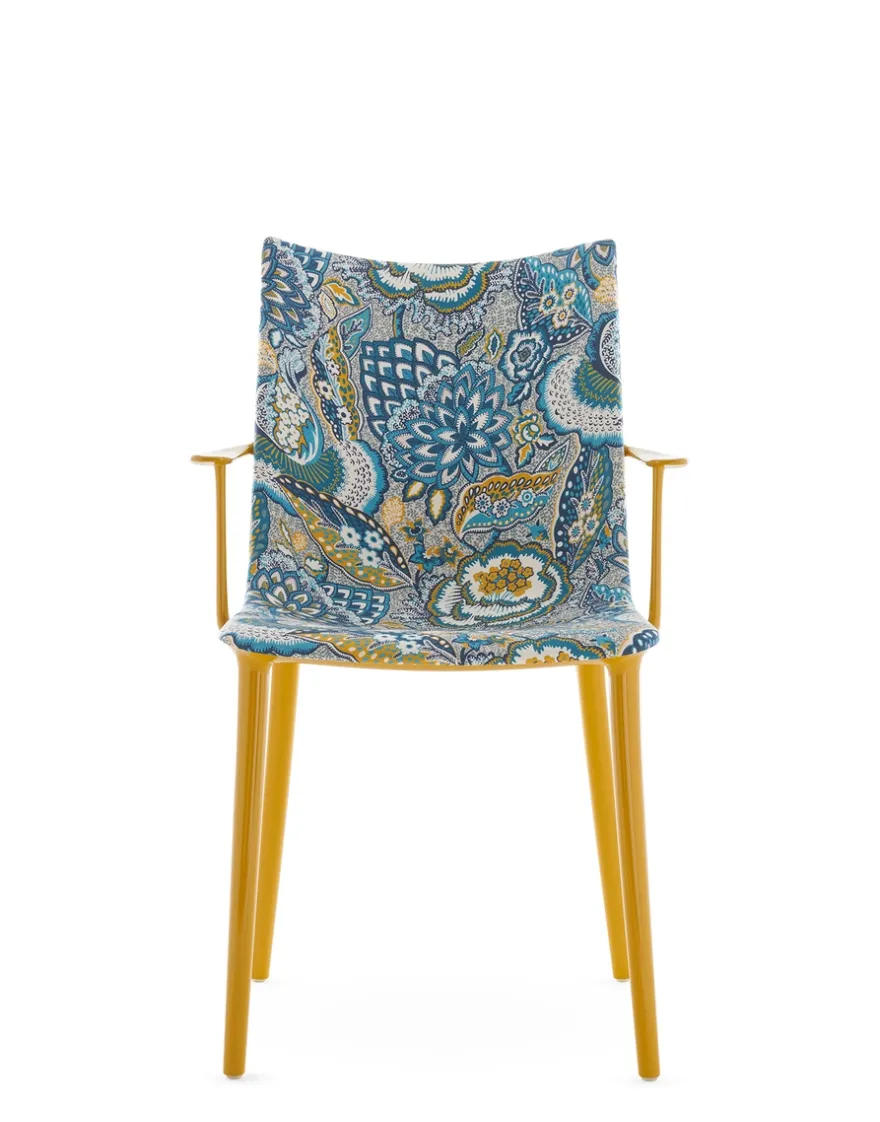 Outlet Kartell H.h.h. upholstered fabric MUSTARD INK OCHRE