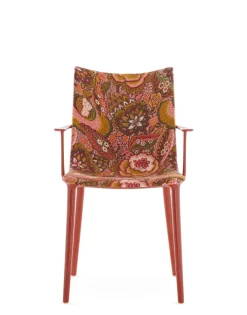 Outlet Kartell H.h.h. upholstered fabric ORANGE RUST LACQUE