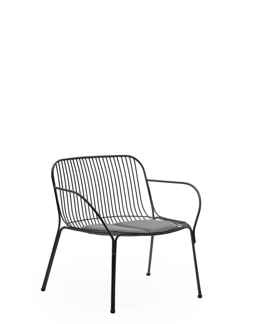 New Kartell Hiray armchair cushion GRIS ANTHRACITE
