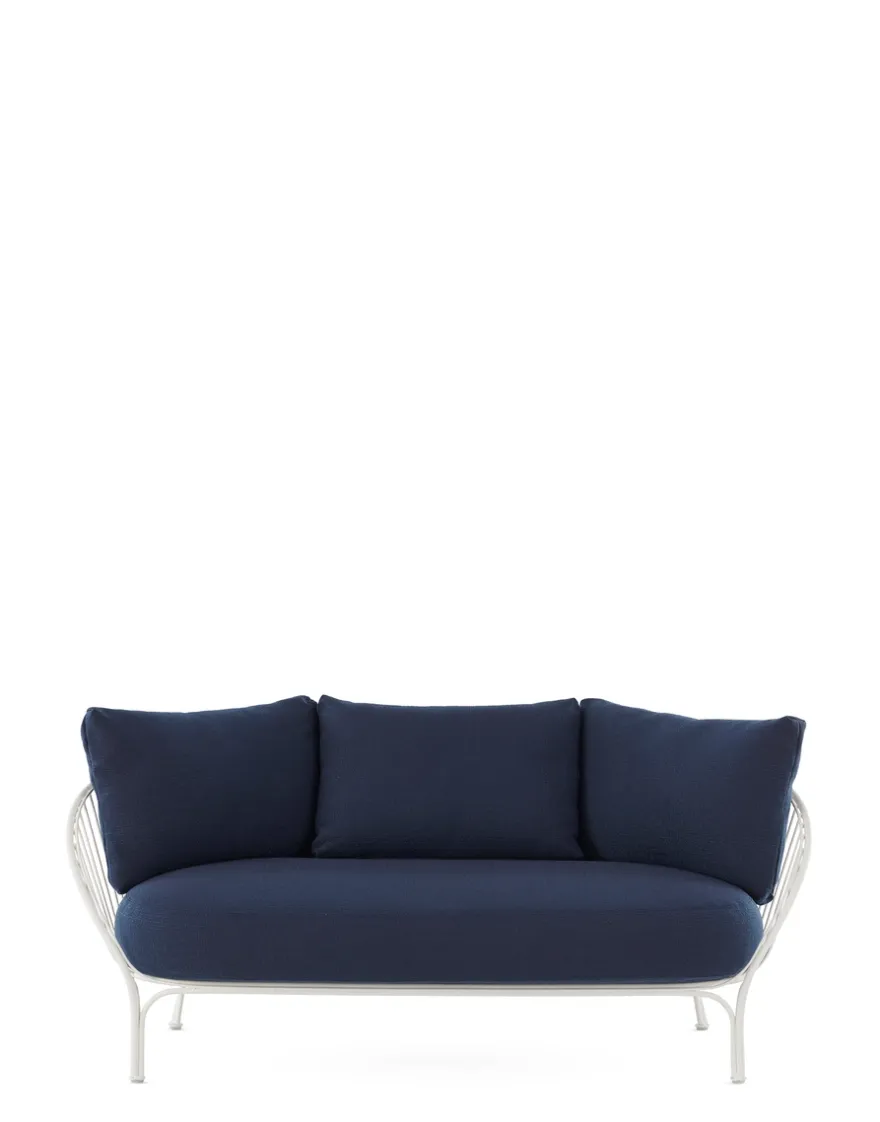 Outlet Kartell Hiray sofa BLANC/BLEU