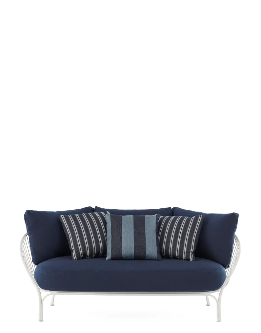 Outlet Kartell Hiray sofa BLANC/BLEU