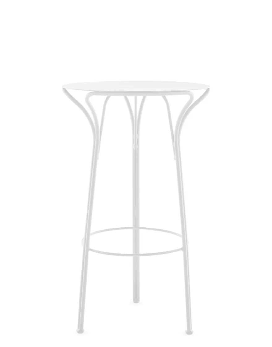 Clearance Kartell Hiray tavolo alto BLANC