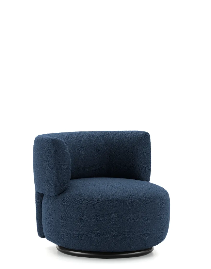 Outlet Kartell K-waiting armchair bouclè BLEU
