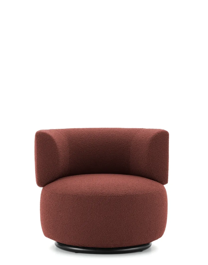 Online Kartell K-waiting armchair bouclè ROUGE BRIQUE