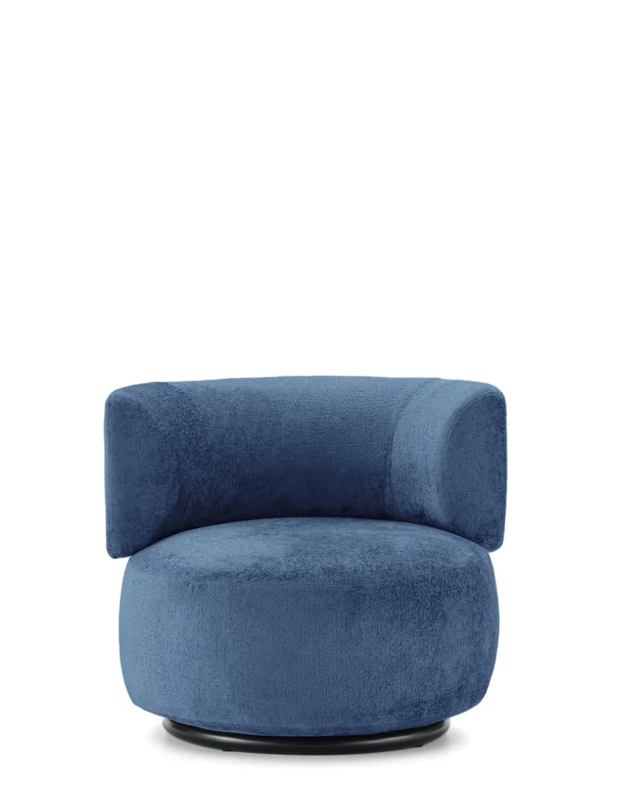 New Kartell K-waiting armchair chenille BLEU CLAIR