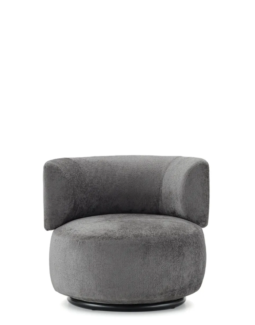 Outlet Kartell K-waiting armchair chenille GRIS