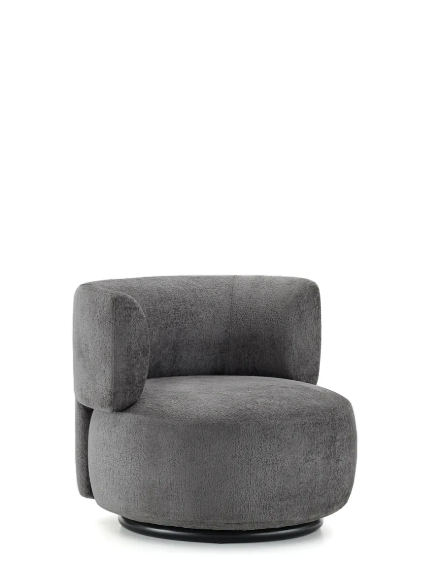 Outlet Kartell K-waiting armchair chenille GRIS