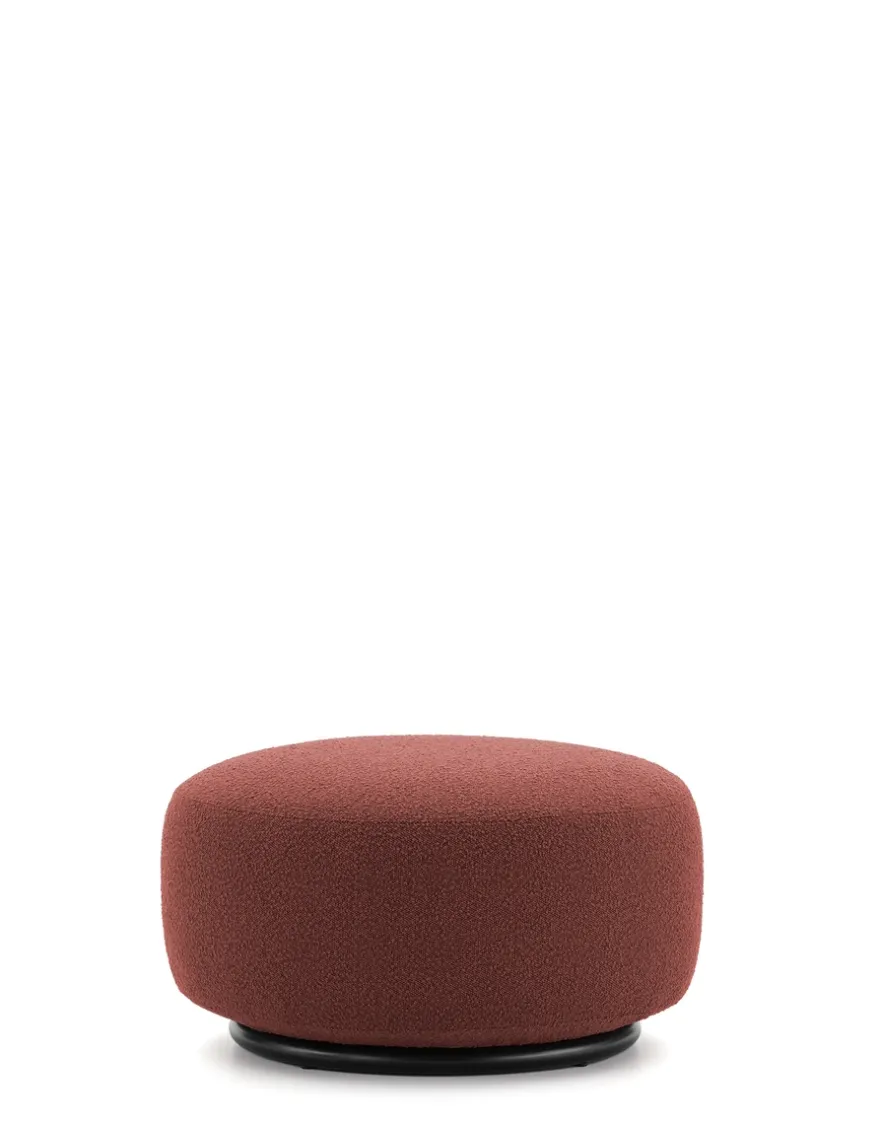 New Kartell K-waiting pouf bouclè ROUGE BRIQUE