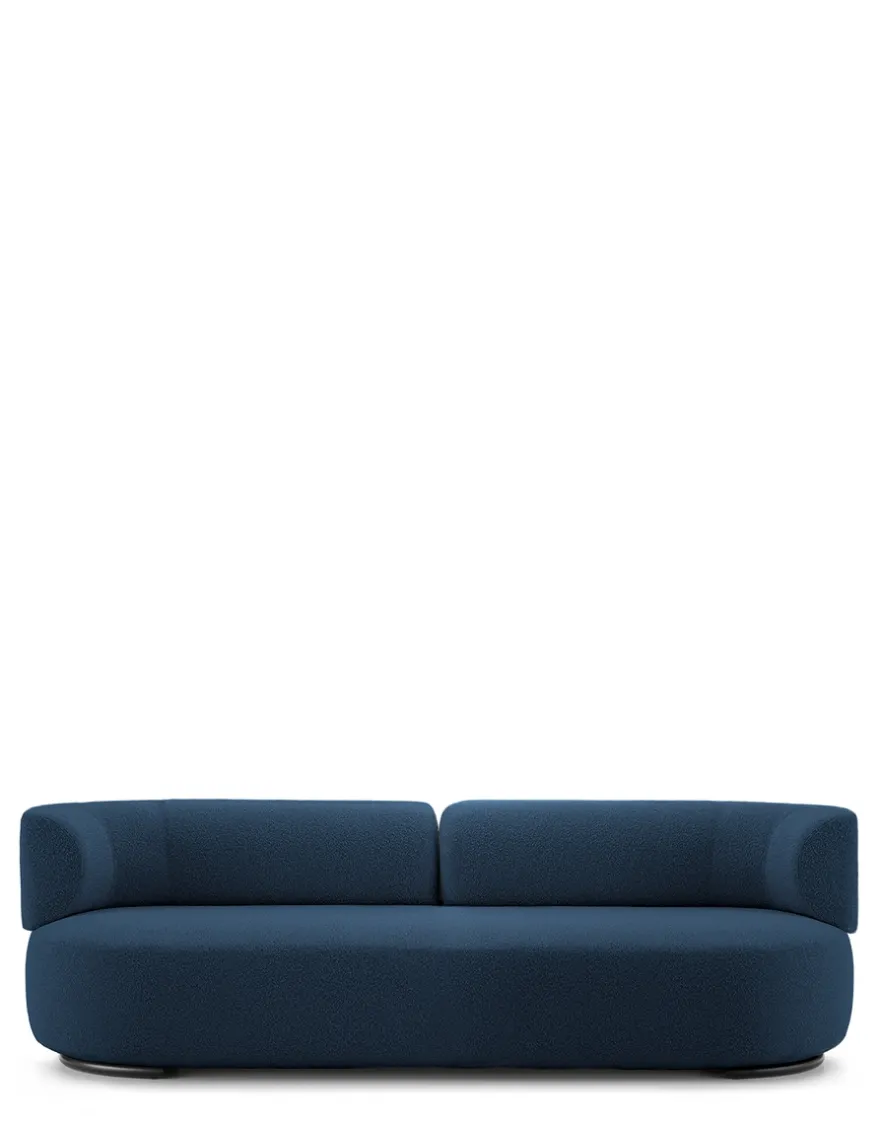 Outlet Kartell K-waiting sofa bouclè BLEU