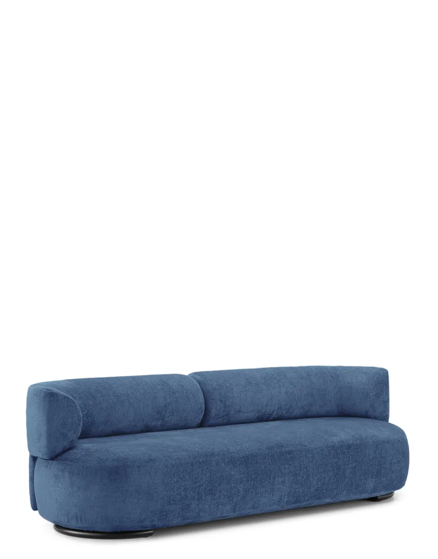Discount Kartell K-waiting sofa chenille BLEU CLAIR