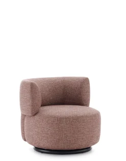 New Kartell K-waiting swivel armchair texture BORDEAUX