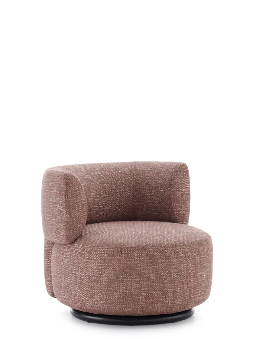 New Kartell K-waiting swivel armchair texture BORDEAUX