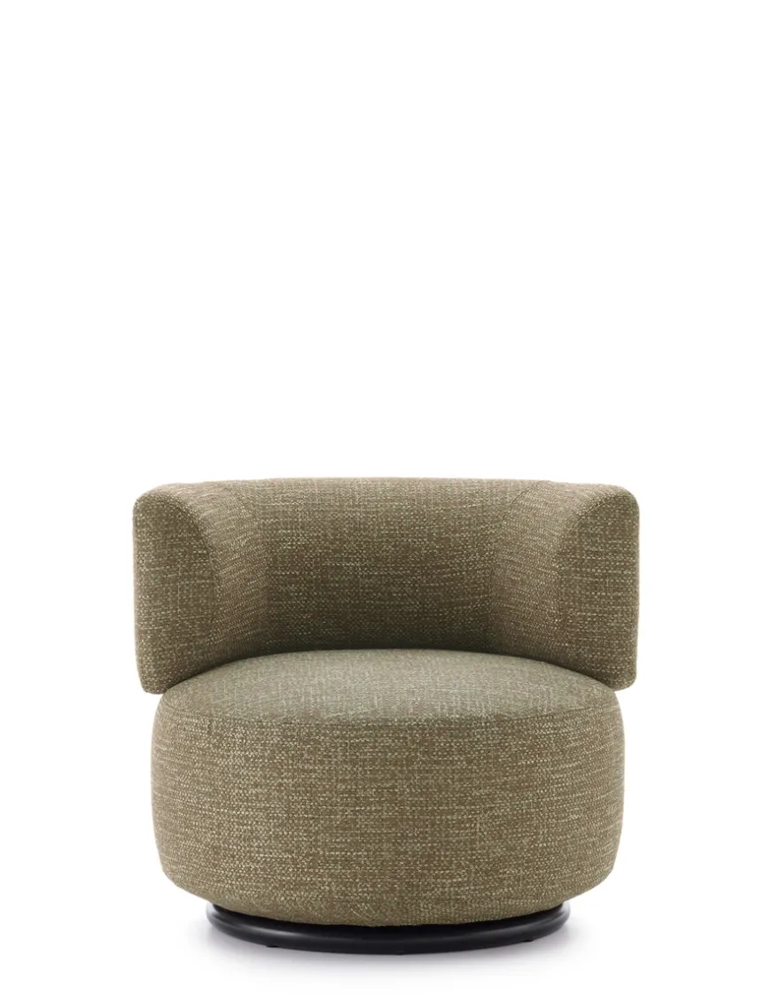 Kartell K-waiting swivel armchair texture VERT