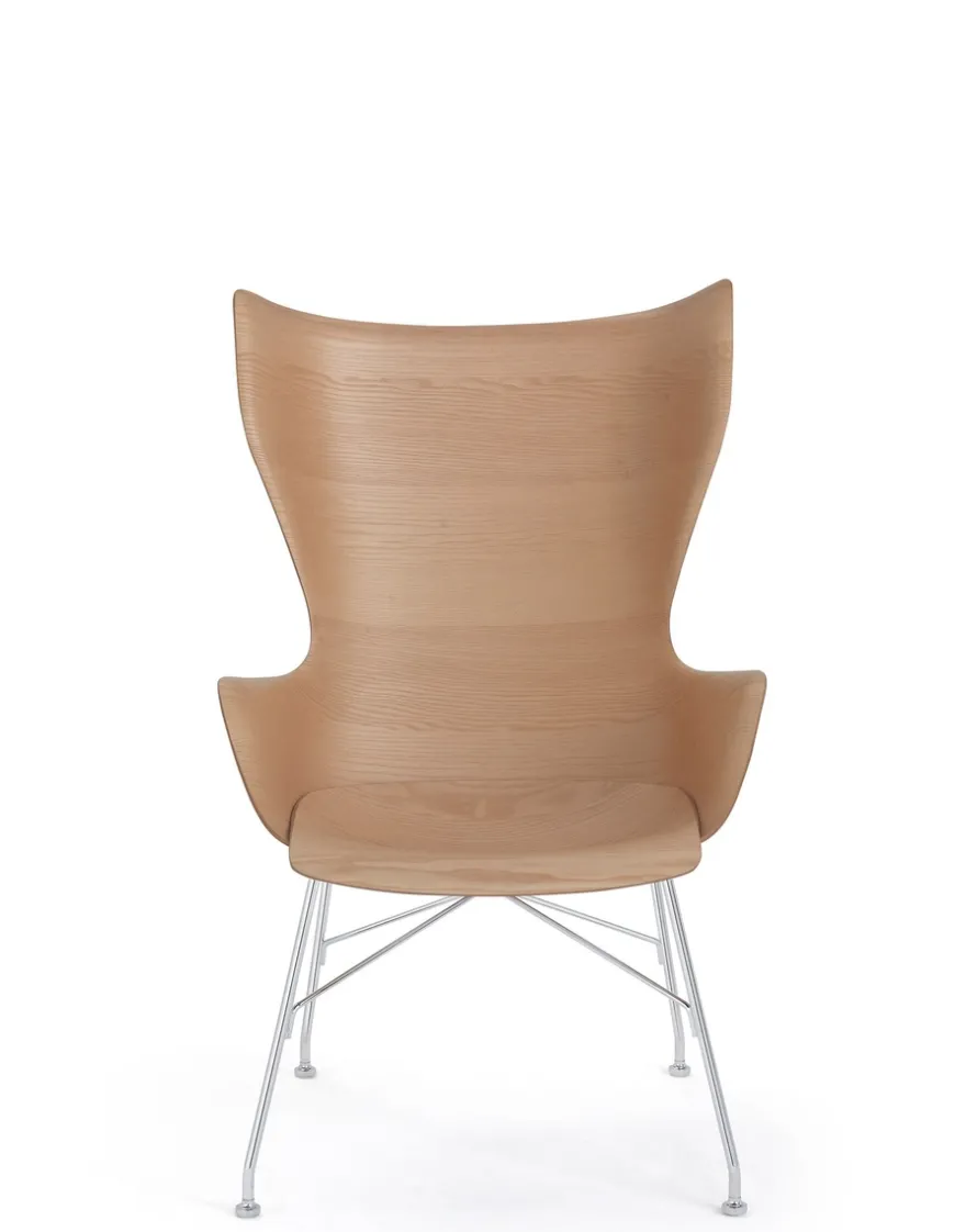 Sale Kartell K/wood slatted ash BOIS CLAIR - SLATTED ASH