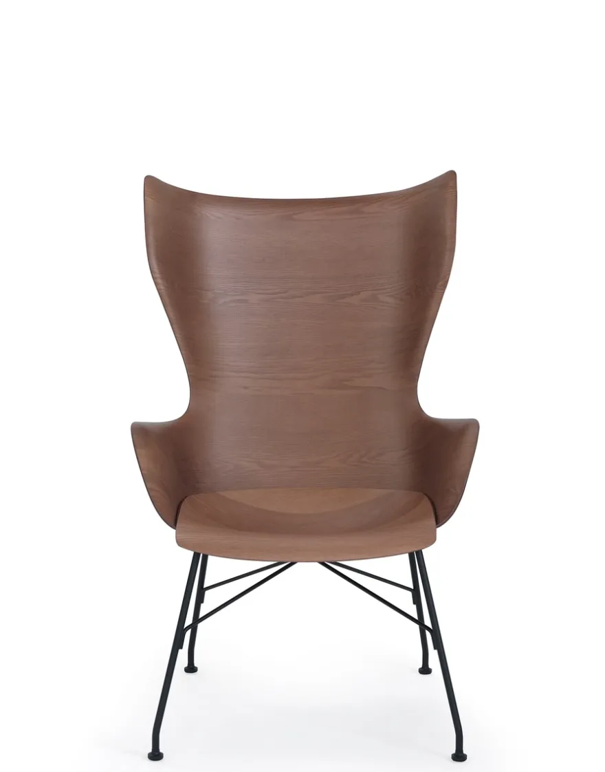 Clearance Kartell K/wood slatted ash BOIS FONCÉ - SLATTED ASH