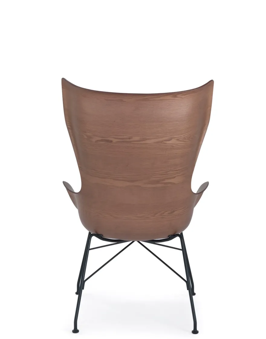 Clearance Kartell K/wood slatted ash BOIS FONCÉ - SLATTED ASH