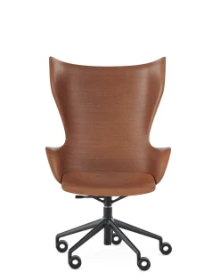 Clearance Kartell K-wood with wheels BOIS FONCÉ/NOIR