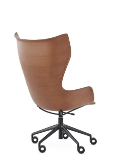 Clearance Kartell K-wood with wheels BOIS FONCÉ/NOIR