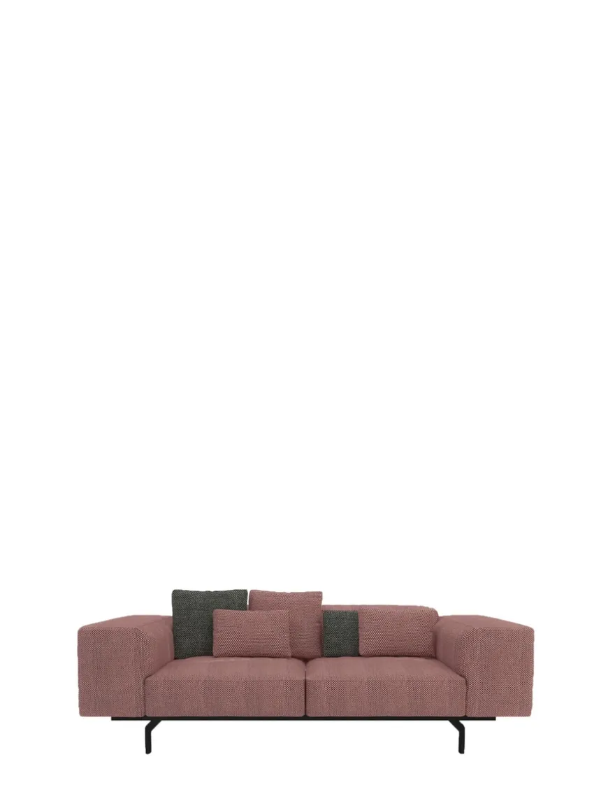 Clearance Kartell Largo deux places canapé gubbio ROSE