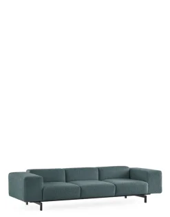 Online Kartell Largo trois places canapé curly PETROLE