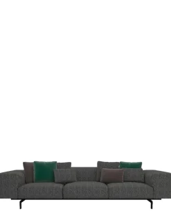 Outlet Kartell Largo trois places canapé gubbio GRIS FONCÉ