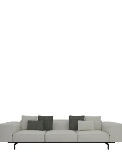 Clearance Kartell Largo trois places canapé gubbio ÉCRU