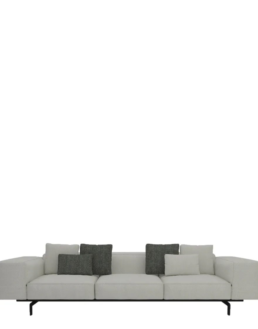 Clearance Kartell Largo trois places canapé gubbio ÉCRU