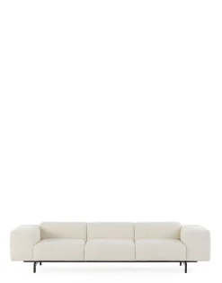 Sale Kartell Largo trois places canapé curly BLANC