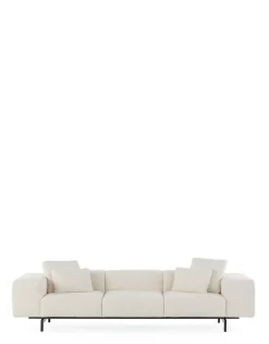 Sale Kartell Largo trois places canapé curly BLANC