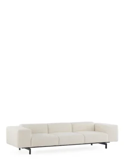 Sale Kartell Largo trois places canapé curly BLANC