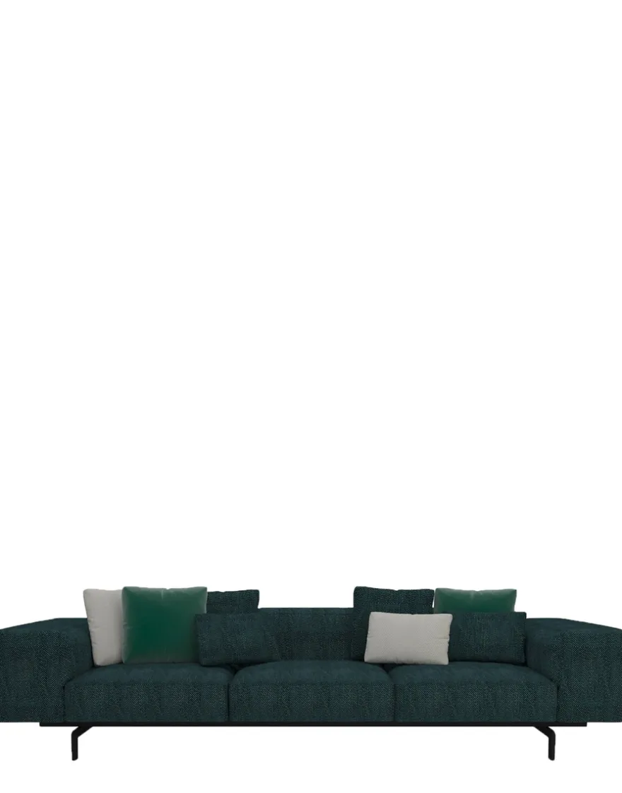 Outlet Kartell Largo trois places canapé gubbio VERT