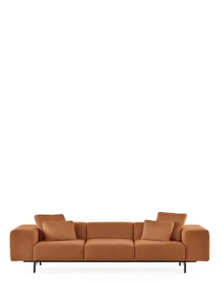 Outlet Kartell Largo trois places canapé curly ORANGE