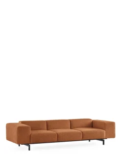 Outlet Kartell Largo trois places canapé curly ORANGE