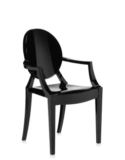 Best Kartell Louis ghost REVÊTEMENT NOIR