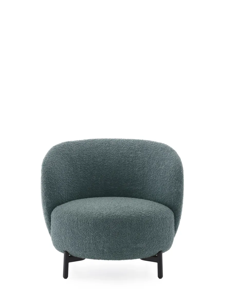 Outlet Kartell Lunam armchair curly PETROLE