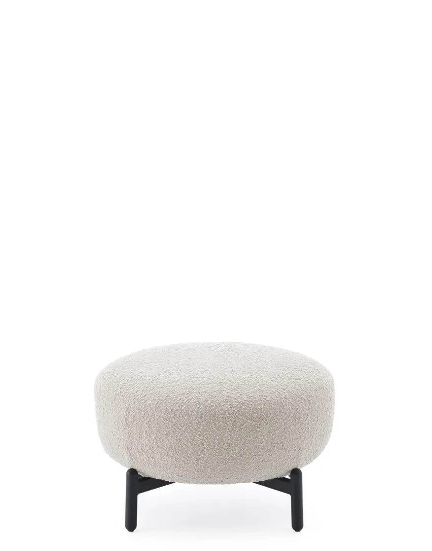 Hot Kartell Lunam pouf curly BLANC