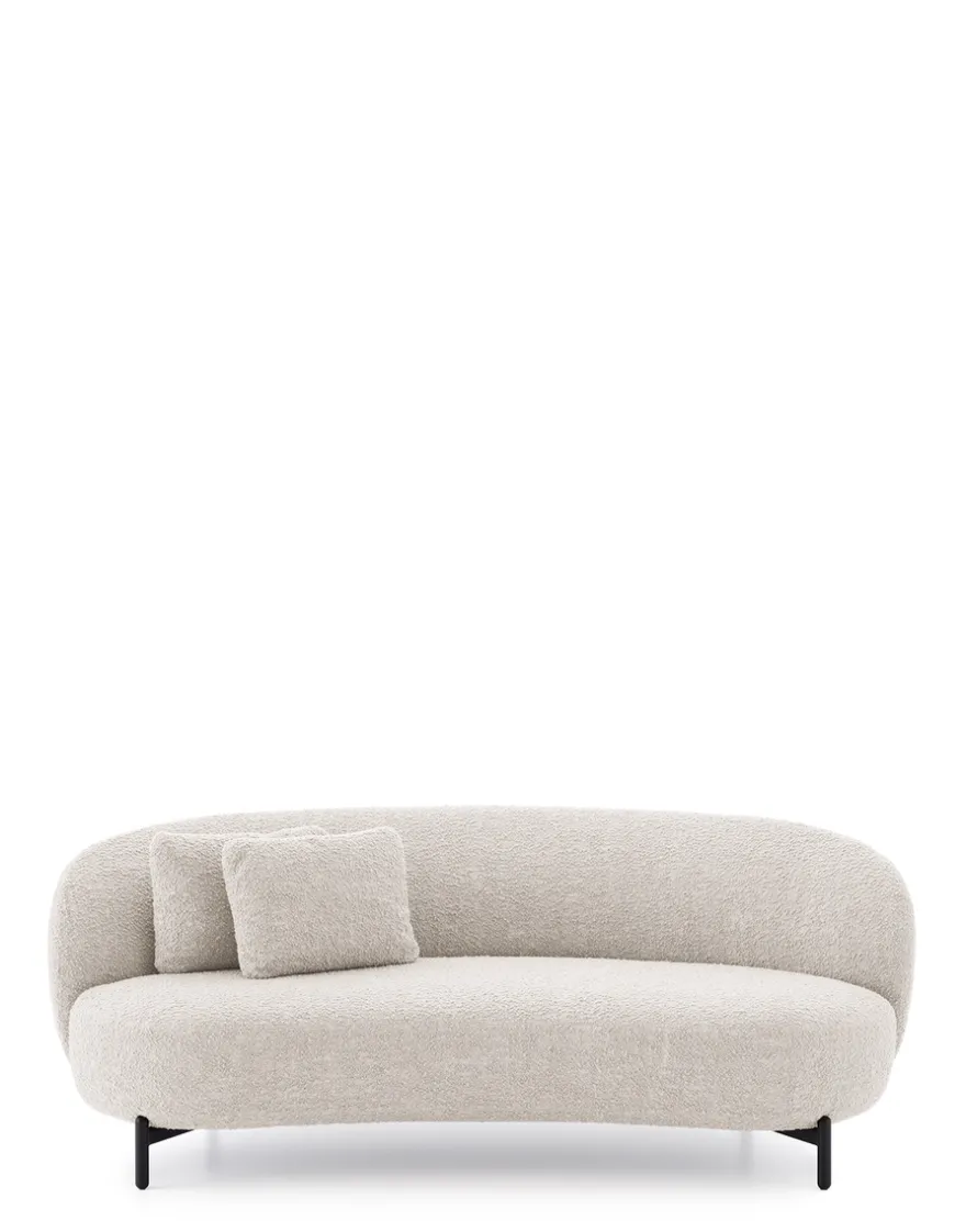 Kartell Lunam sofa curly BLANC