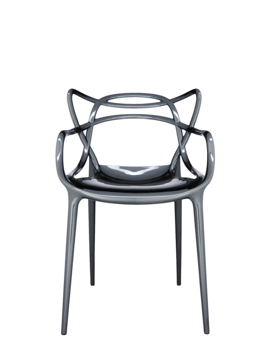 New Kartell Masters metal (2 chaises) TITANE