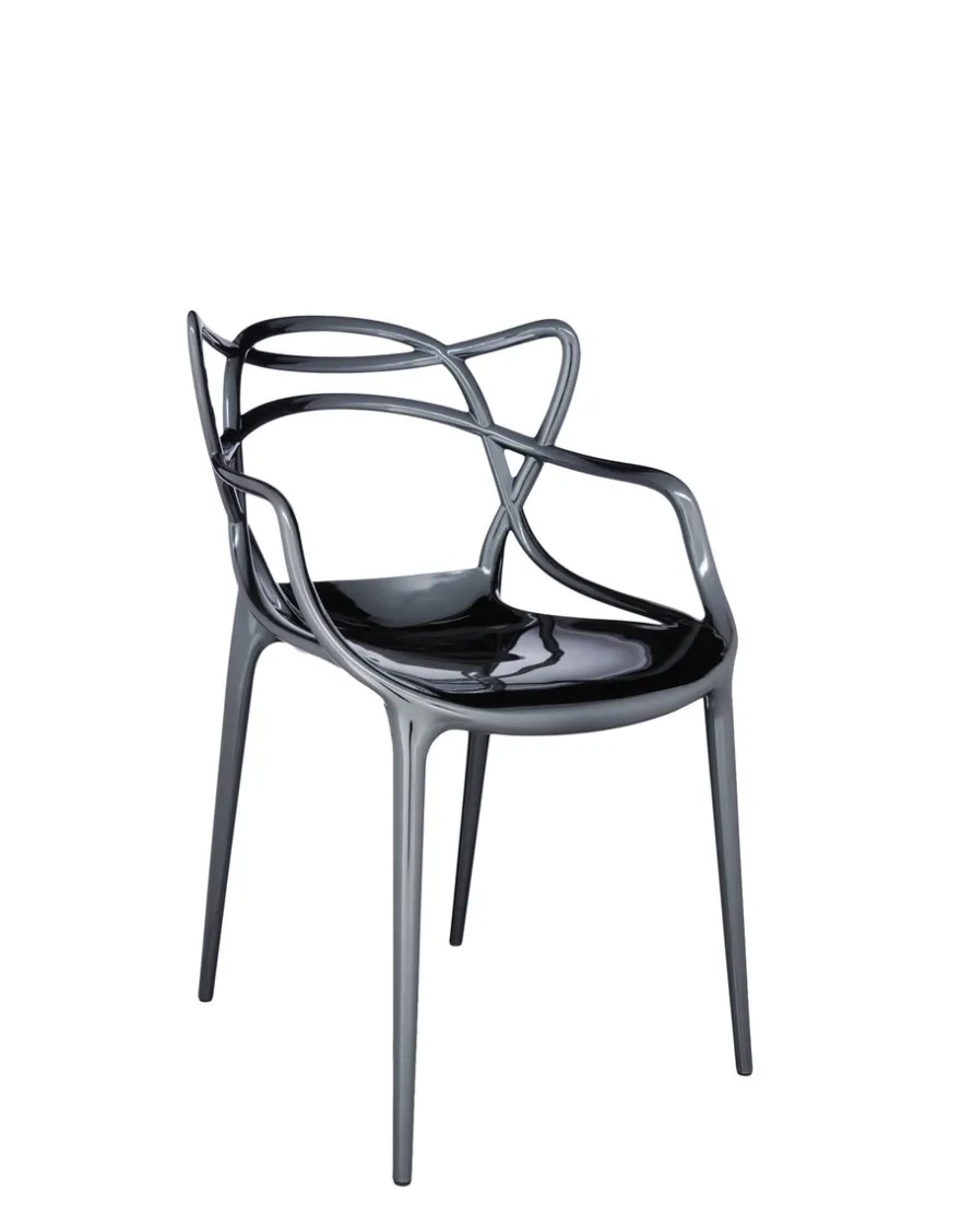 New Kartell Masters metal (2 chaises) TITANE
