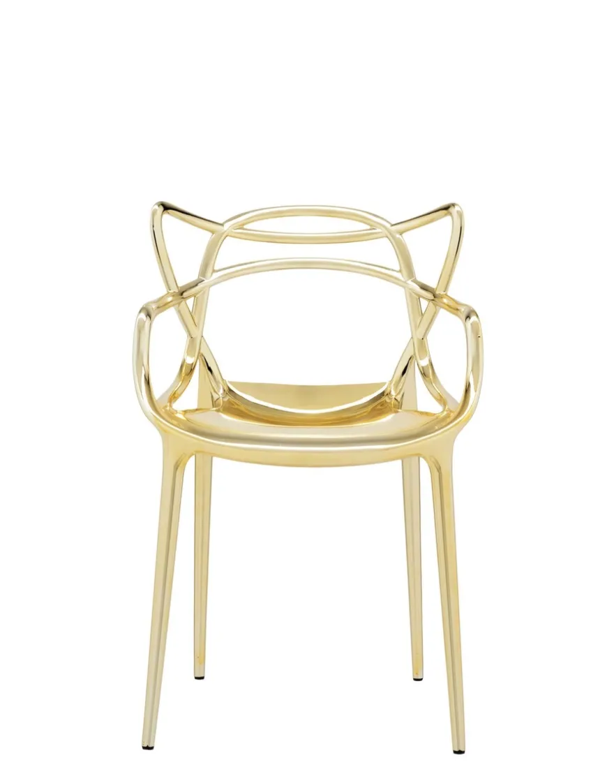 Discount Kartell Masters metal (2 chaises) DORÉ