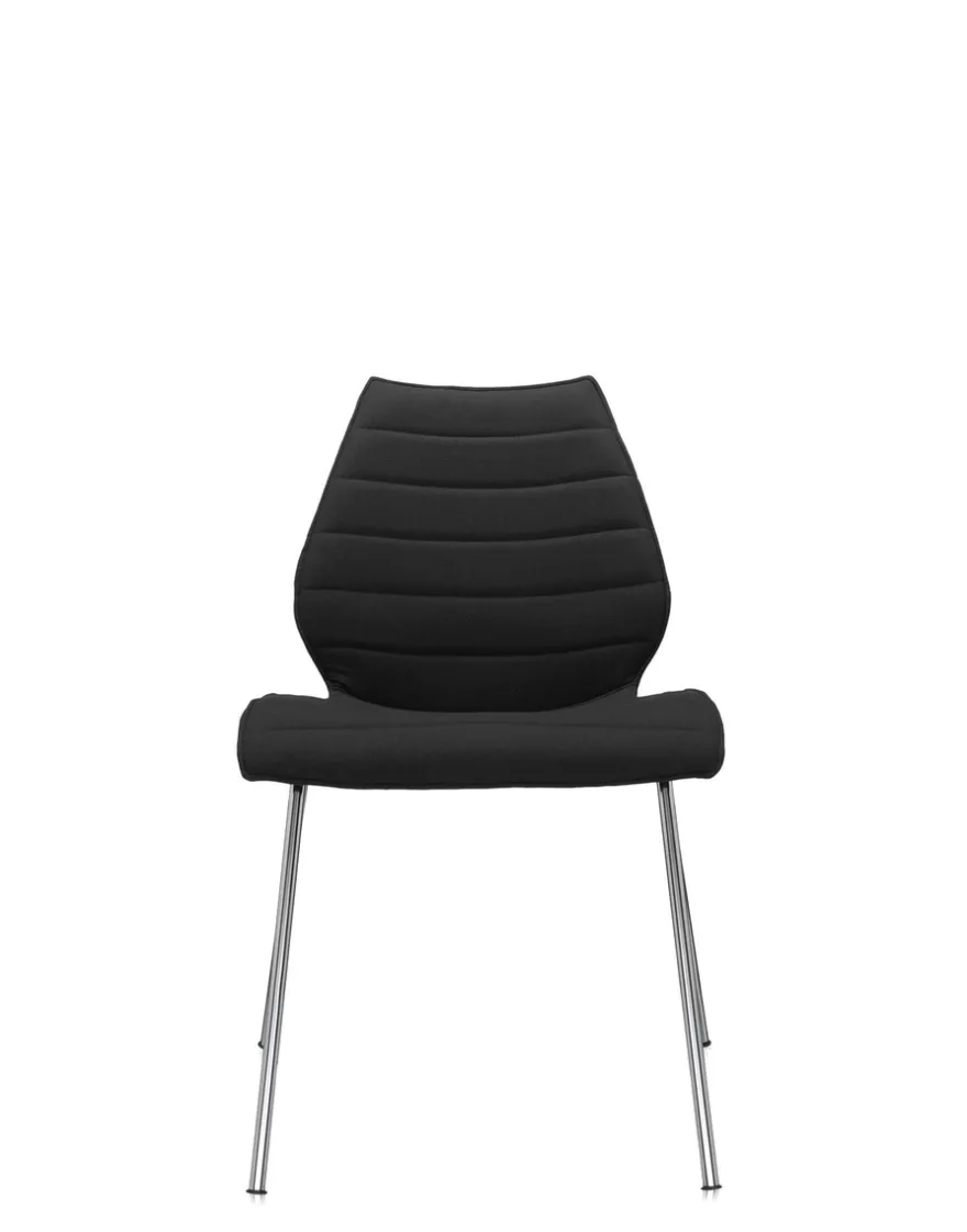 Clearance Kartell Maui soft trevira (2 chaises) TRÉVIRA NOIR
