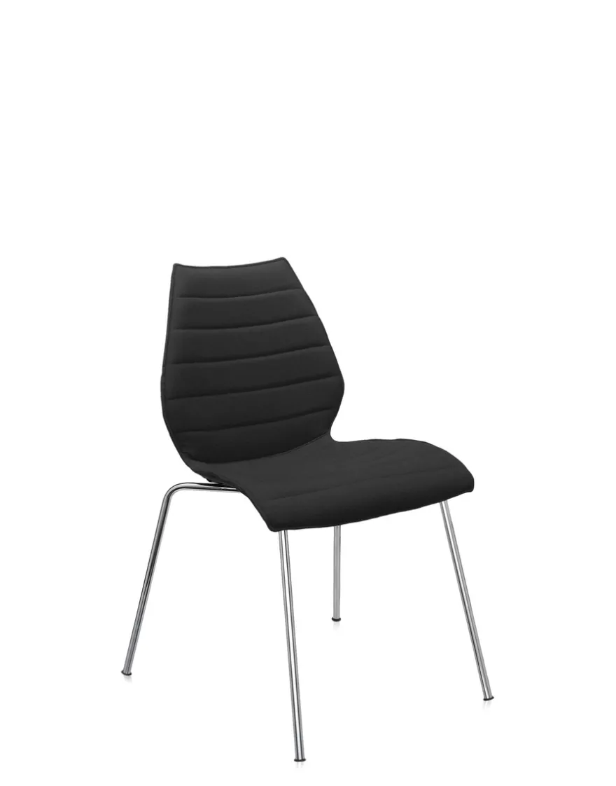 Clearance Kartell Maui soft trevira (2 chaises) TRÉVIRA NOIR