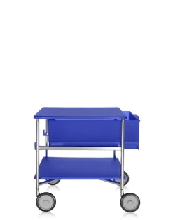 Hot Kartell Mobil 1 tiroir a roulettes BLEU COBALT