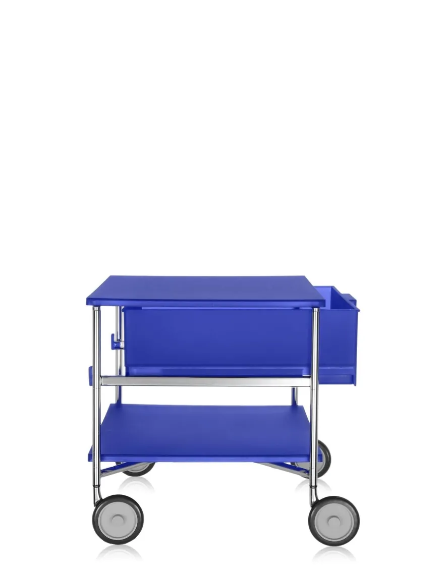 Hot Kartell Mobil 1 tiroir a roulettes BLEU COBALT