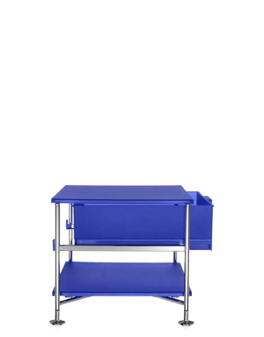 Outlet Kartell Mobil 1 tiroir sur pieds BLEU COBALT