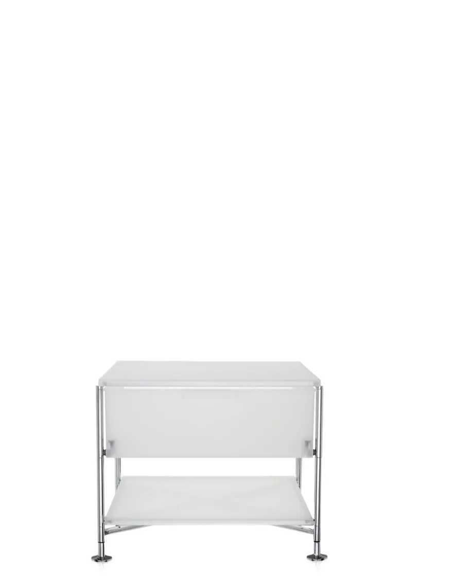 Outlet Kartell Mobil 1 tiroir sur pieds GLACE