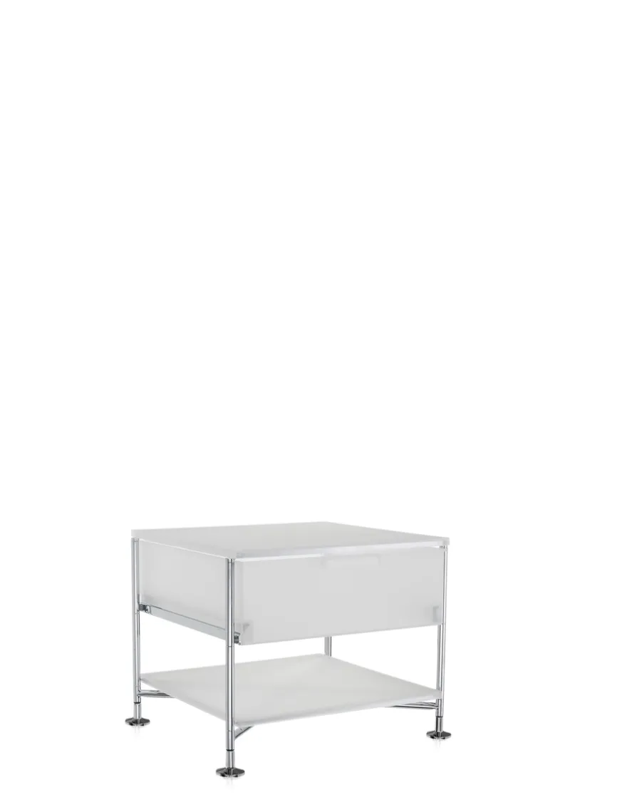 Outlet Kartell Mobil 1 tiroir sur pieds GLACE