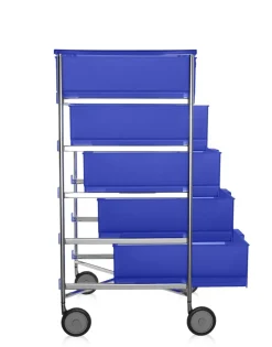Online Kartell Mobil 5 tiroirs avec roulettes BLEU COBALT