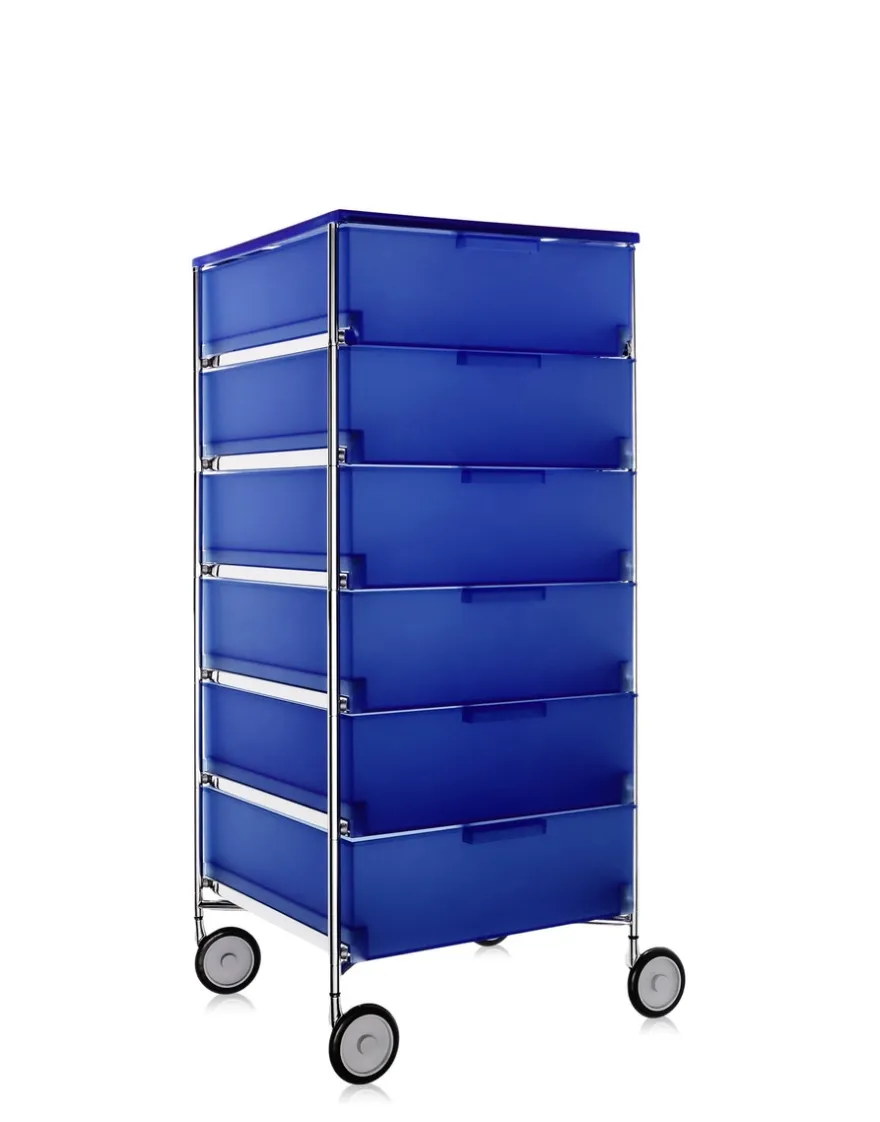 Online Kartell Mobil 6 tiroirs avec roulettes BLEU COBALT