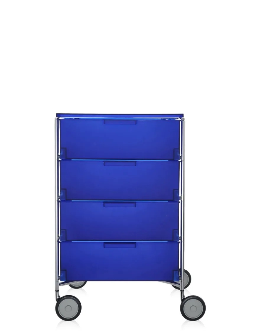 Best Kartell Mobil 4 tiroirs avec roulettes BLEU COBALT